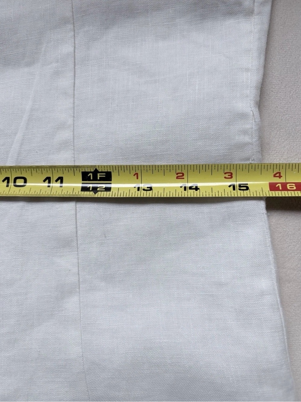 H&M white linen-blend mini dress.Criss-cross backstraps.Lined.Size US 8/EUR 38 - Picture 9 of 11